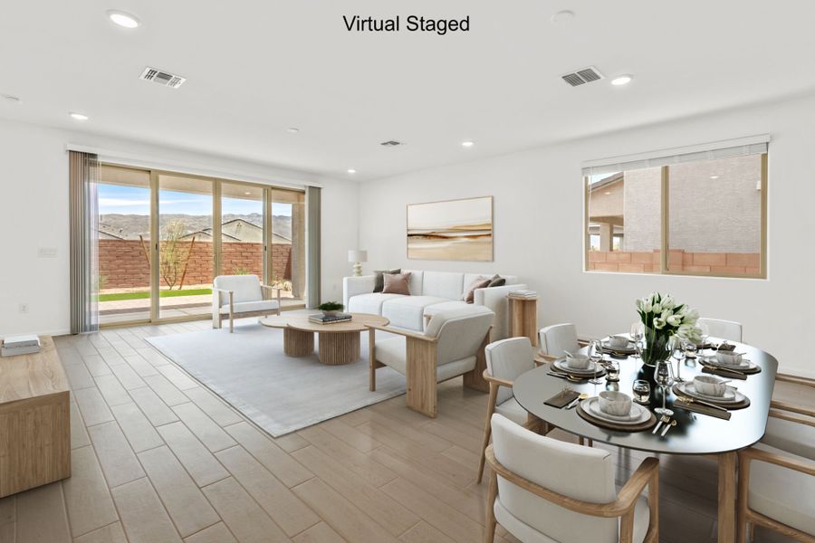Furnished interior view inside a new home in Oasis At Rocking K, Vail (Image 4).