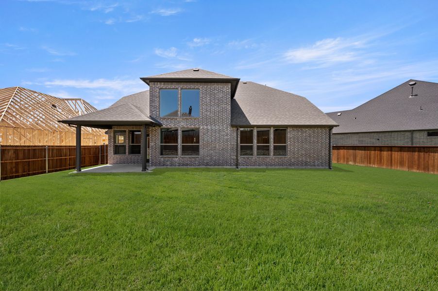 Exterior details and patio area of a home in Redden Farms, Midlothian (Image 4). Exterior details and patio area of a home in Redden Farms, Midlothian (Image 4).