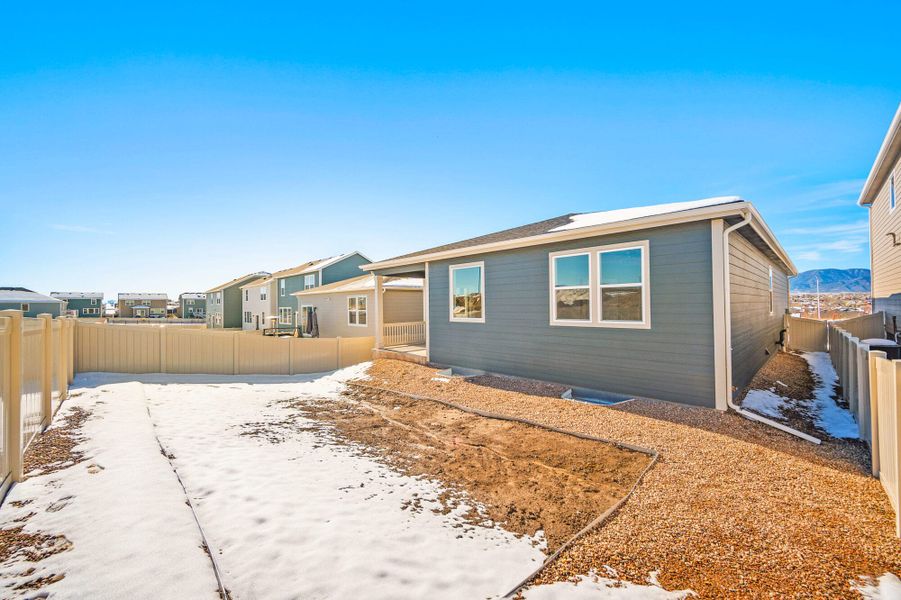 Exterior details and patio area of a home in Aspen Ranch, Fountain (Image 4).