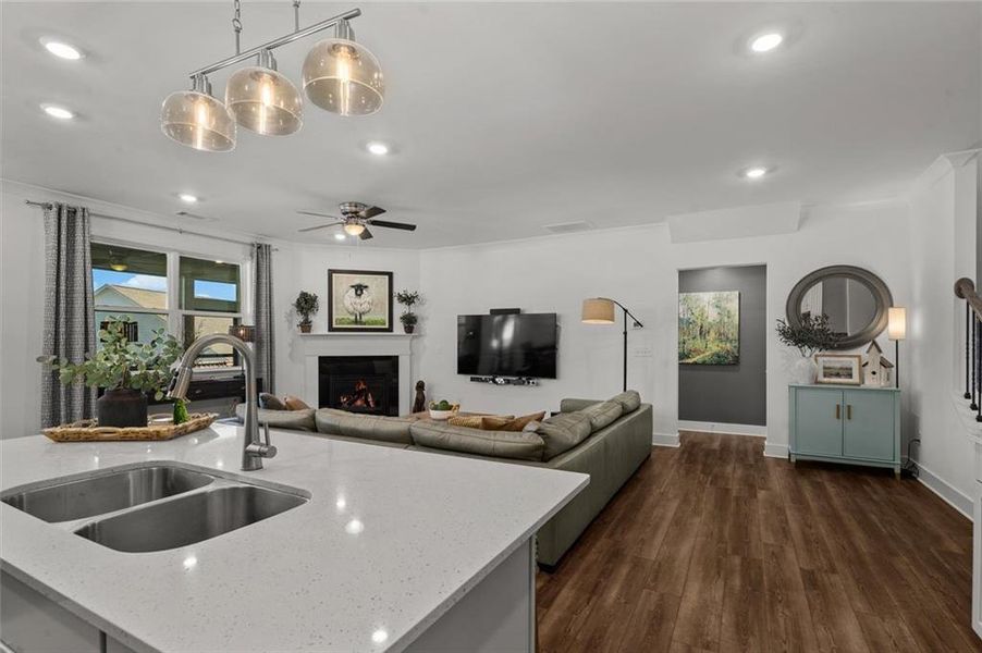 Furnished interior view inside a new home in , Canton (Image 22).