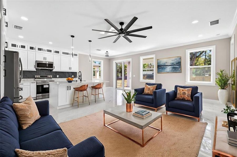 Furnished interior view inside a new home in , Masaryktown (Image 8).