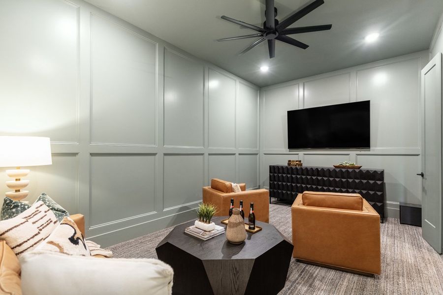 Representative Entertainment Room - some options shown