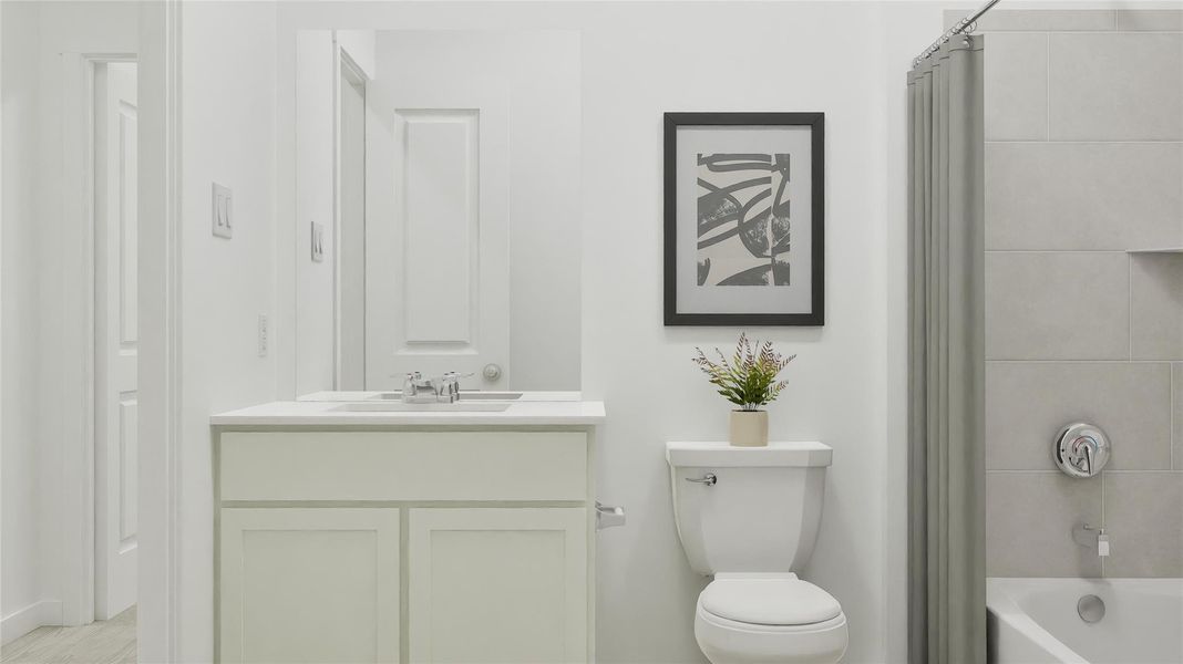 Furnished interior view inside a new home in Thunder Rock, Marble Falls (Image 13).