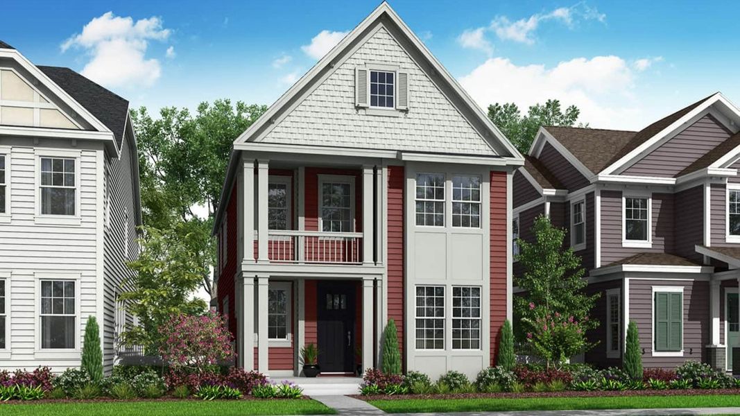 Front exterior of a new home in Westerly, Erie, CO, highlighting curb appeal (Image 6). Front exterior of a new home in Westerly, Erie, CO, highlighting curb appeal (Image 6).