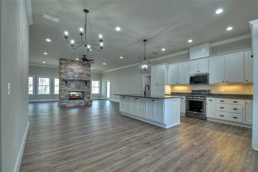 Furnished interior view inside a new home in , Ellijay (Image 16). Furnished interior view inside a new home in , Ellijay (Image 16).