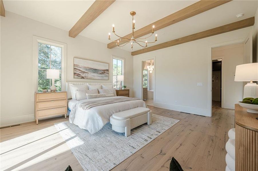 Furnished interior view inside a new home in , Canton (Image 39).