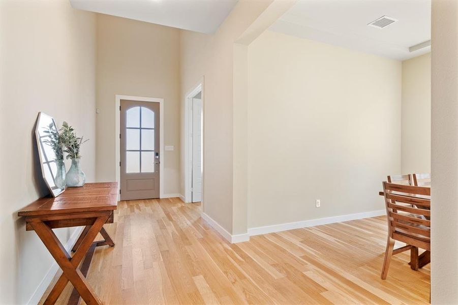 View toward front door