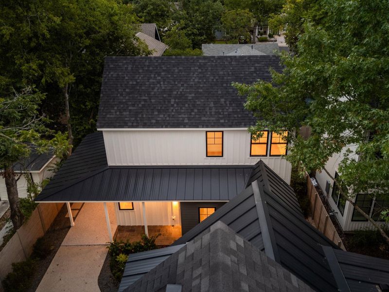 Front exterior of a new home in , Austin, TX, highlighting curb appeal (Image 26). Front exterior of a new home in , Austin, TX, highlighting curb appeal (Image 26).