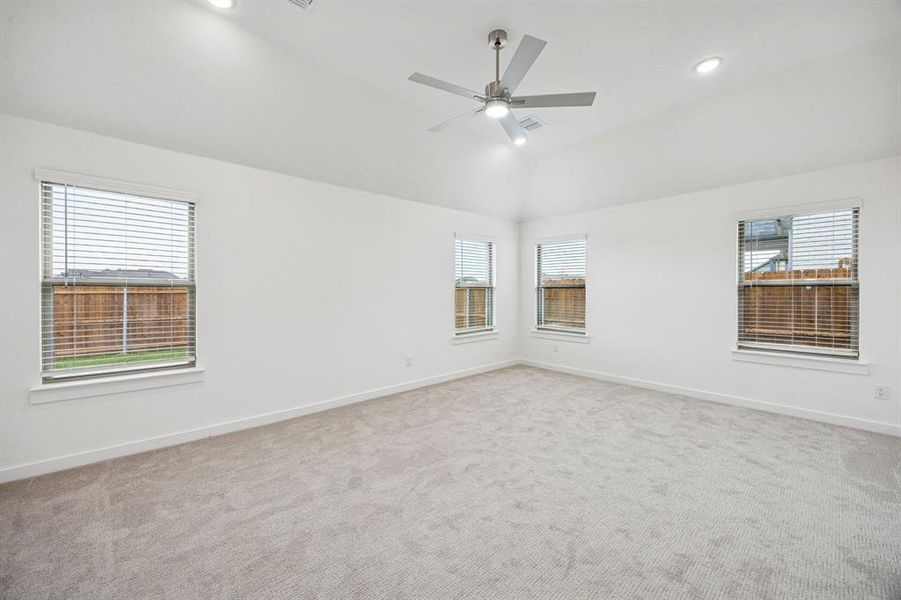 Primary Suite in the Gilmour II home plan by Trophy Signature Homes – REPRESENTATIVE PHOTO