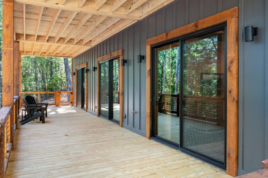 Exterior details and patio area of a home in , Blue Ridge (Image 31).