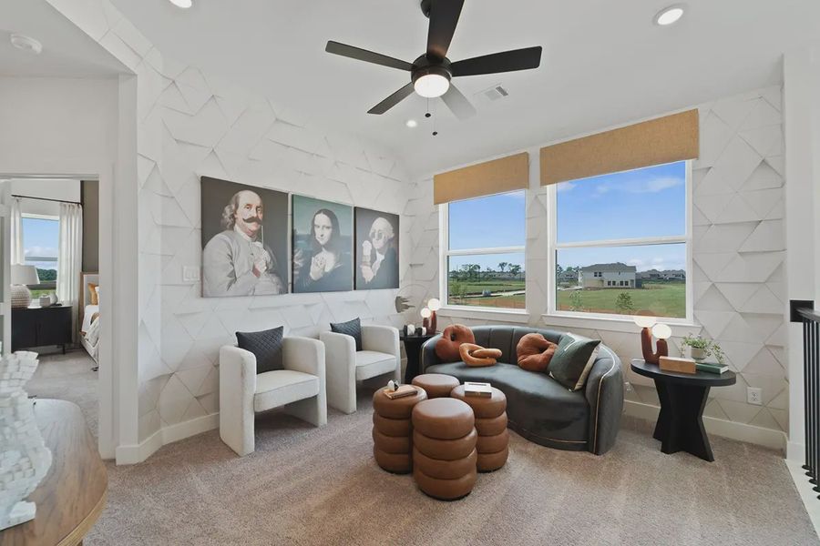 Furnished interior view inside a new home in Sienna Chateau, Sienna Plantation (Image 16).