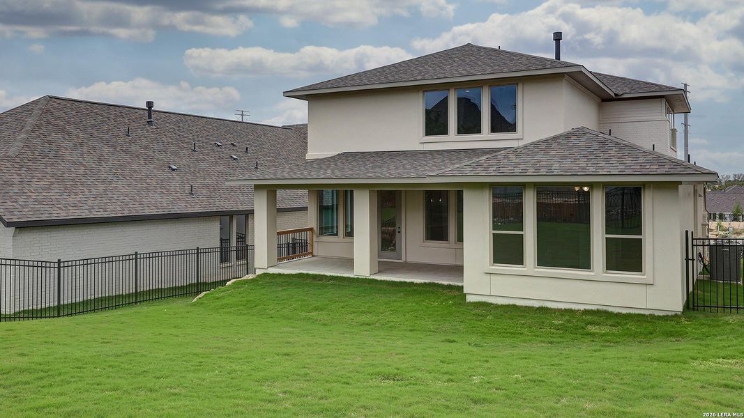 Exterior details and patio area of a home in Esperanza, Boerne (Image 4). Exterior details and patio area of a home in Esperanza, Boerne (Image 4).