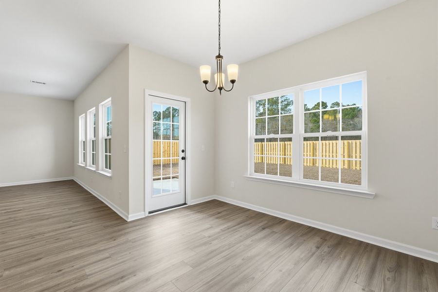 Representative unfurnished interior of a home built from the The Ryon by RTS Homes in The Pointe at Villages on Marne, Hinesville (Image 14).