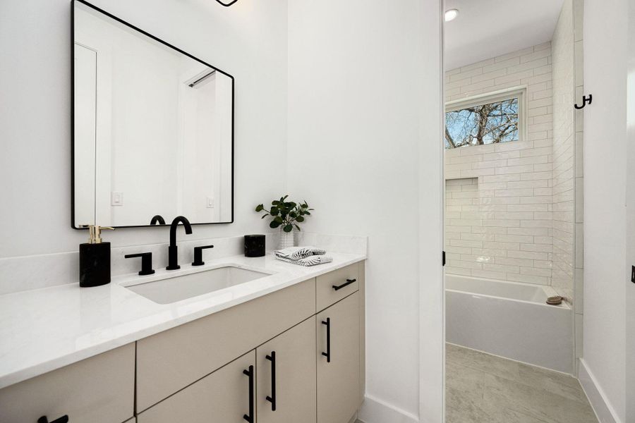 Furnished interior view inside a new home in , Austin (Image 31).