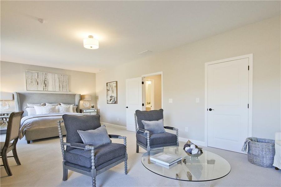 Furnished interior view inside a new home in Courtyards at Traditions, Cumming (Image 7).