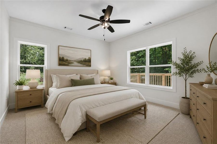 Furnished interior view inside a new home in , Acworth (Image 12). Furnished interior view inside a new home in , Acworth (Image 12).