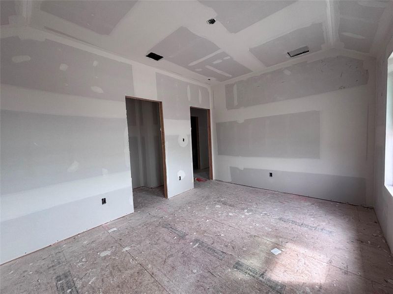 In-progress construction of a new home in The Colony 45s, Bastrop, TX (Image 29).