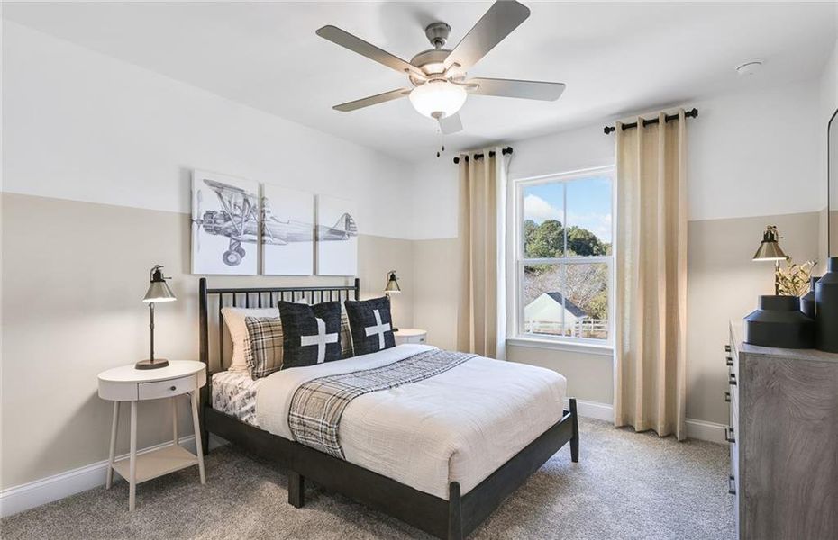 Furnished interior view inside a new home in Haverhill Estates, Dacula (Image 31).