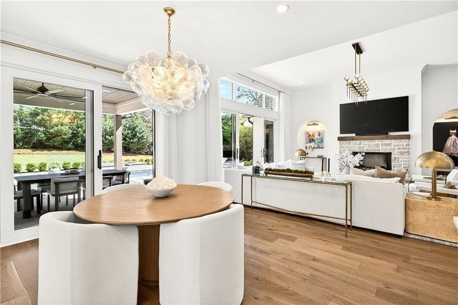 Furnished interior view inside a new home in , Atlanta (Image 26).