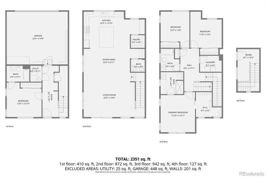 2D floor plan layout of this home in , Broomfield, CO (Image 4).