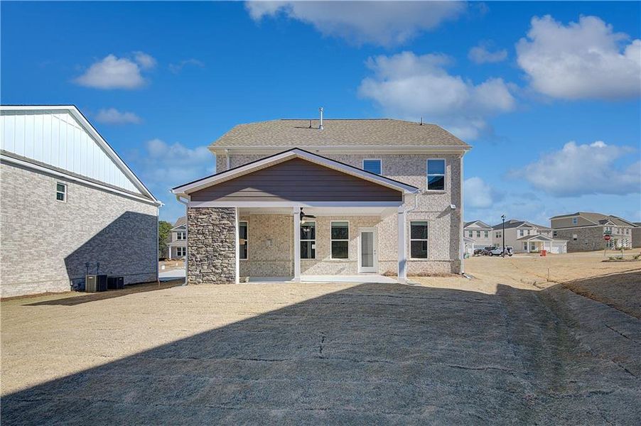 Exterior details and patio area of a home in Burchwood, Stockbridge (Image 3).