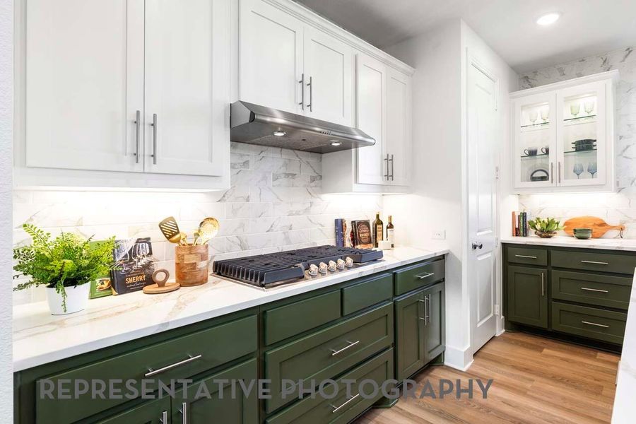 Furnished interior view inside a new home in Pomona, Manvel (Image 34).