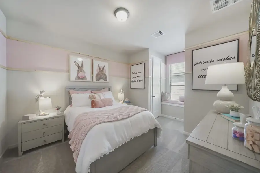 Representative furnished interior of a home built from the Bradford by Chesmar Homes in Meridiana 50's, Manvel (Image 11).
