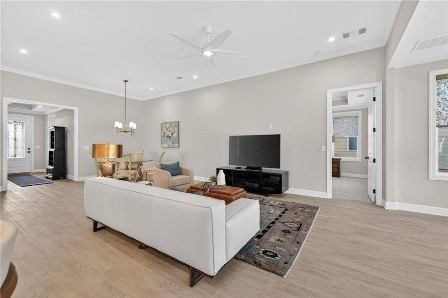 Furnished interior view inside a new home in , Hoschton (Image 27).