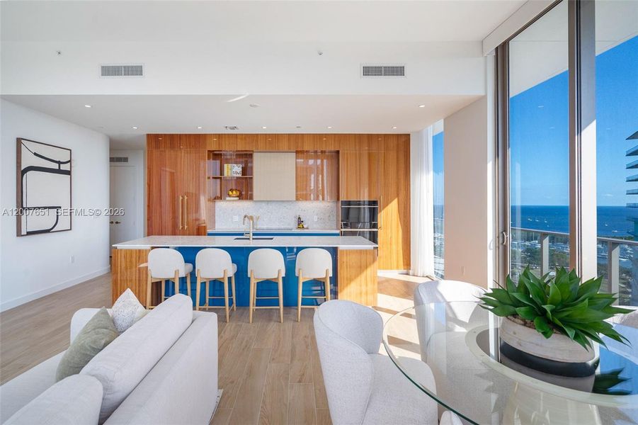 Furnished interior view inside a new home in , Miami (Image 5).