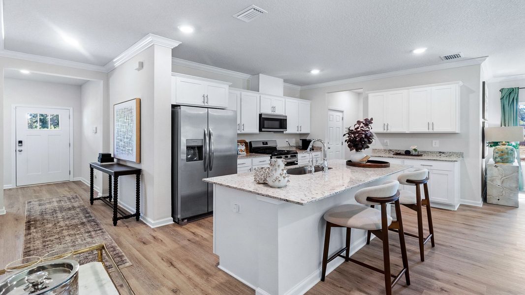 Representative furnished interior of a home built from the The Belfort by D.R. Horton in Misting Springs, Crawfordville (Image 11).
