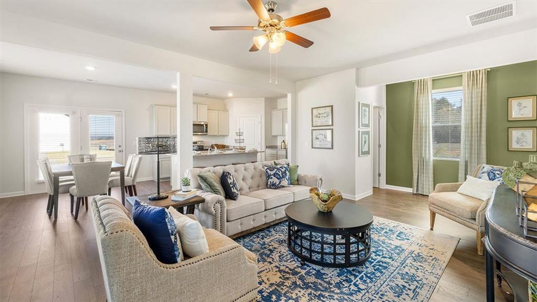 Furnished interior view inside a new home in Poplar Preserve, Newnan (Image 24).