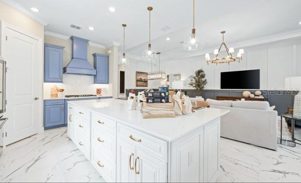 Furnished interior view inside a new home in Esplanade at Starling, Punta Gorda (Image 3).
