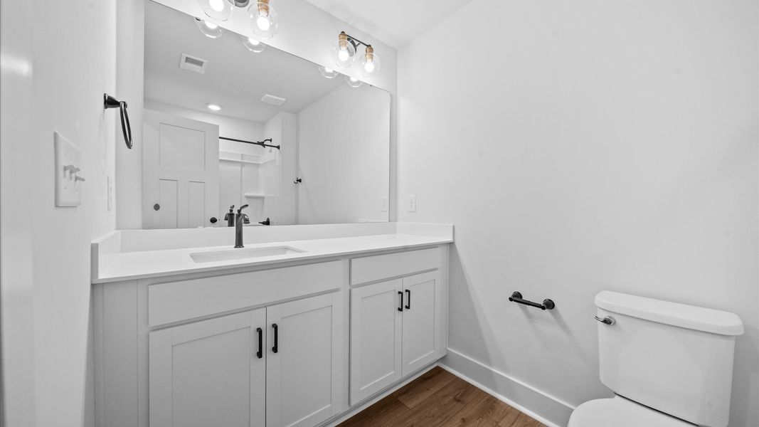 Highly skilled design seen in this polished and practical full bathroom Highly skilled design seen in this polished and practical full bathroom