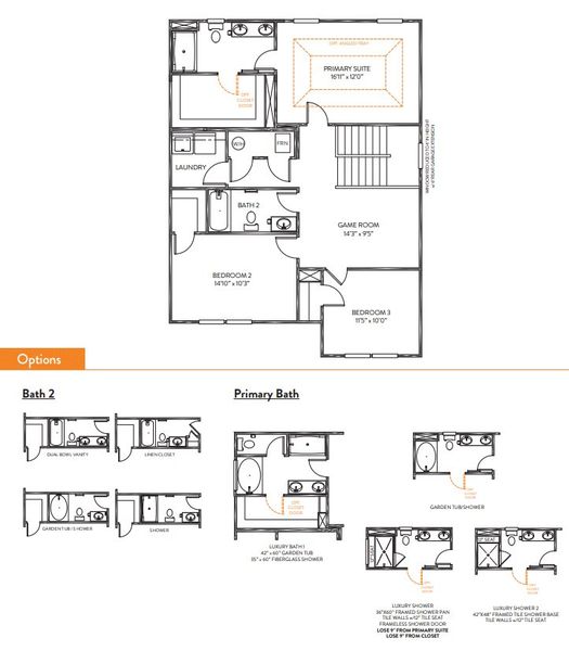 2D floor plan layout for the Hudson by True Homes in Whispering Hills, Locust, NC (Image 4). 2D floor plan layout for the Hudson by True Homes in Whispering Hills, Locust, NC (Image 4).