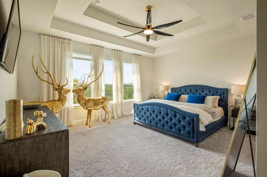 Furnished interior view inside a new home in Sweetwater - 60', Austin (Image 10). Furnished interior view inside a new home in Sweetwater - 60', Austin (Image 10).