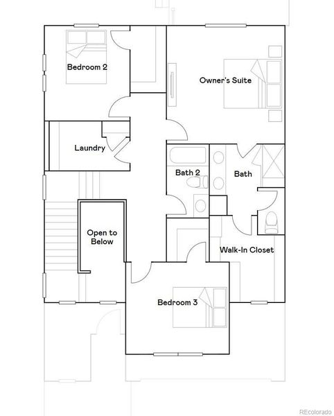 2D floor plan layout of this home in Timber Lark, Fort Collins, CO (Image 3). 2D floor plan layout of this home in Timber Lark, Fort Collins, CO (Image 3).