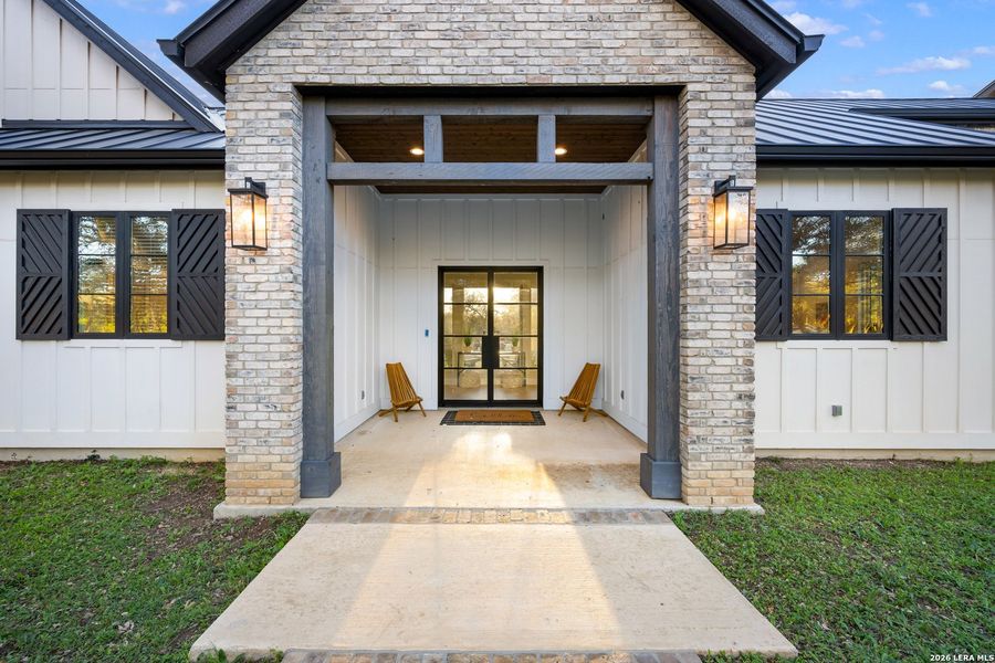Exterior details and patio area of a home in , Bulverde (Image 21).