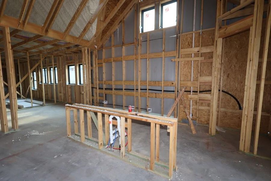 In-progress construction of a new home in Harvest Green - Parkview Collection, Richmond, TX (Image 8).