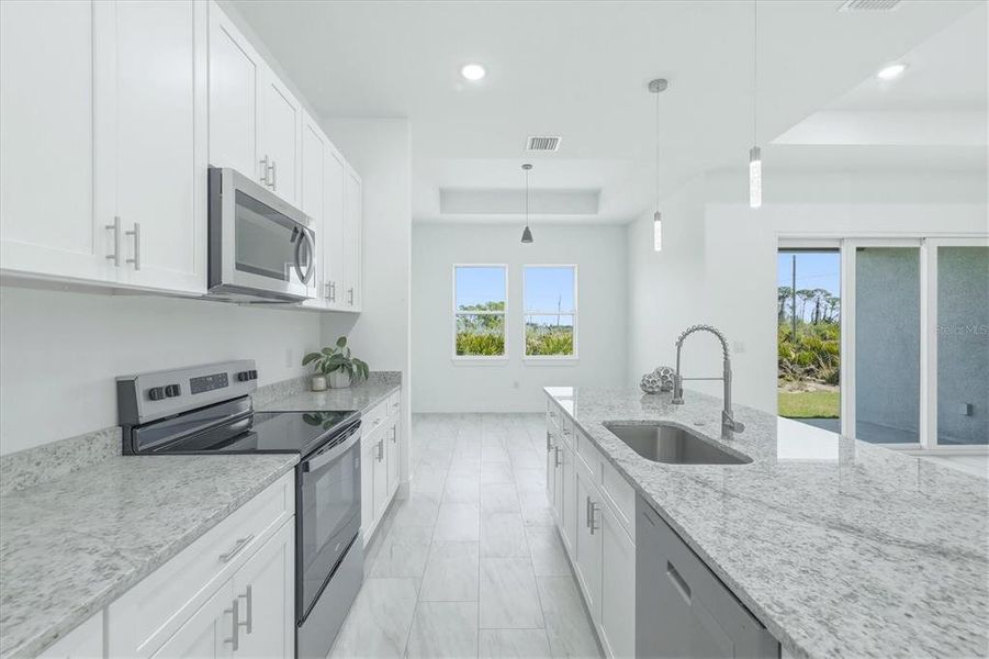 Furnished interior view inside a new home in , Placida (Image 11).