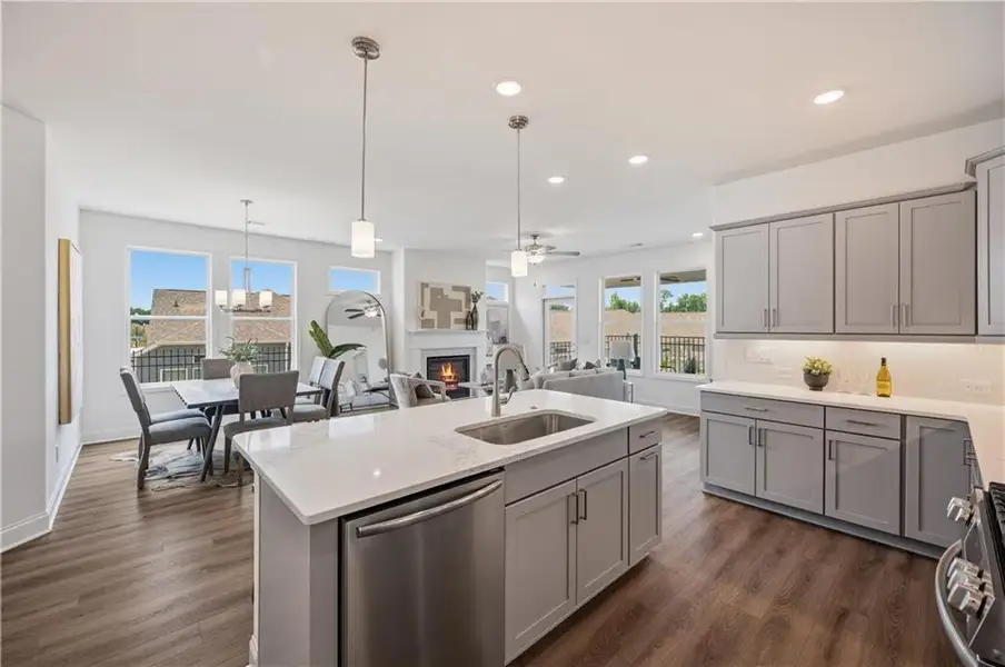 Furnished interior view inside a new home in , Hiram (Image 11).