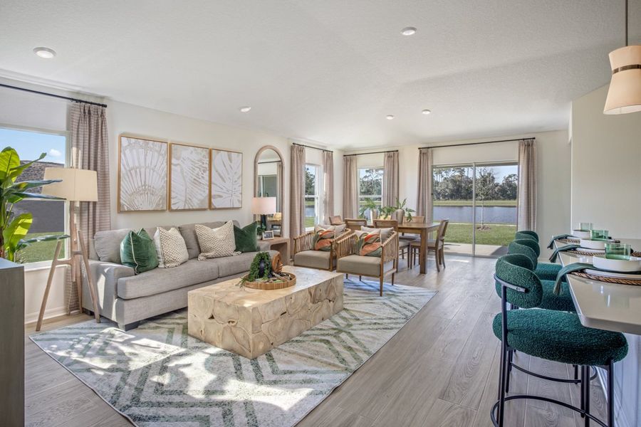Representative furnished interior of a home built from the 1662 Modeled by KB Home in The Shores II, St. Cloud (Image 6).