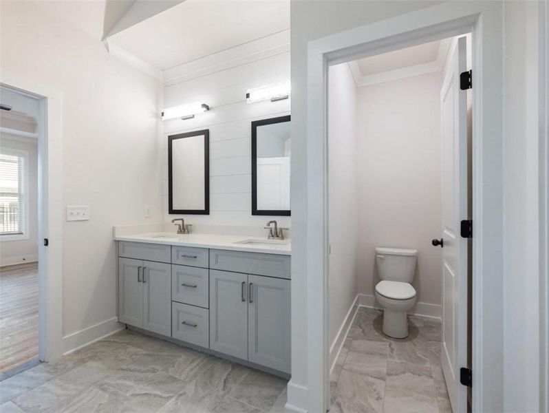 Furnished interior view inside a new home in , Buford (Image 15).
