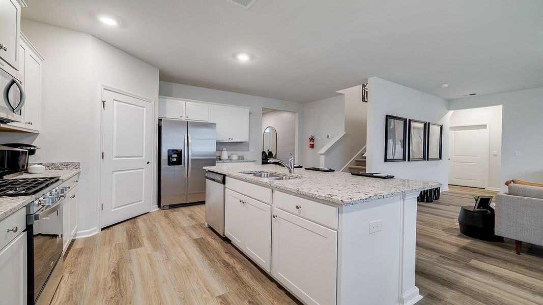 Furnished interior view inside a new home in The Lakes at North Glynn, Brunswick (Image 8).