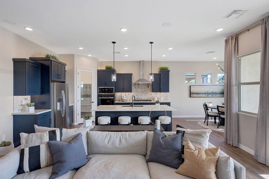 Representative furnished interior of a home built from the Harbor by Mattamy Homes in Miravida, Surprise (Image 18).