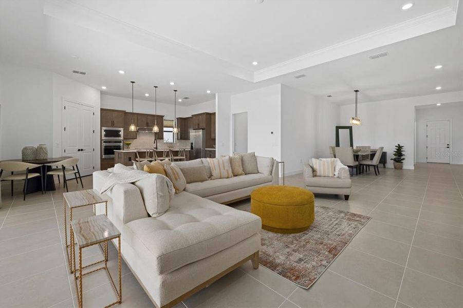 Furnished interior view inside a new home in , Lakewood Ranch (Image 9). Furnished interior view inside a new home in , Lakewood Ranch (Image 9).