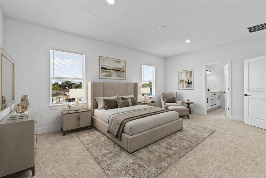 Furnished interior view inside a new home in , Orlando (Image 4).