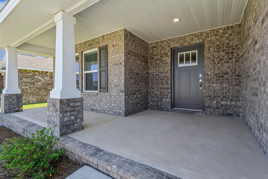 Representative exterior details of a home built from the The Ruby by Herbst Homes in Buckeyes Landing, Navarre (Image 4).