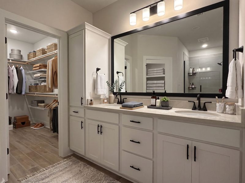 Furnished interior view inside a new home in Natureview, Freeport (Image 9).