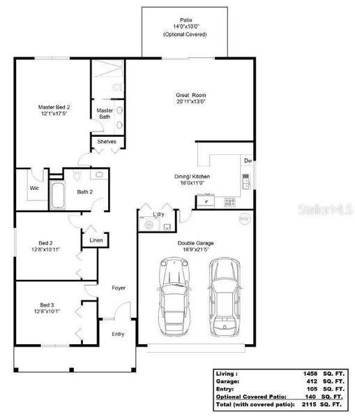 The Opal Model Floor Plan