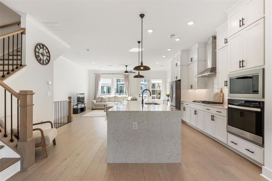 Furnished interior view inside a new home in , Alpharetta (Image 7). Furnished interior view inside a new home in , Alpharetta (Image 7).